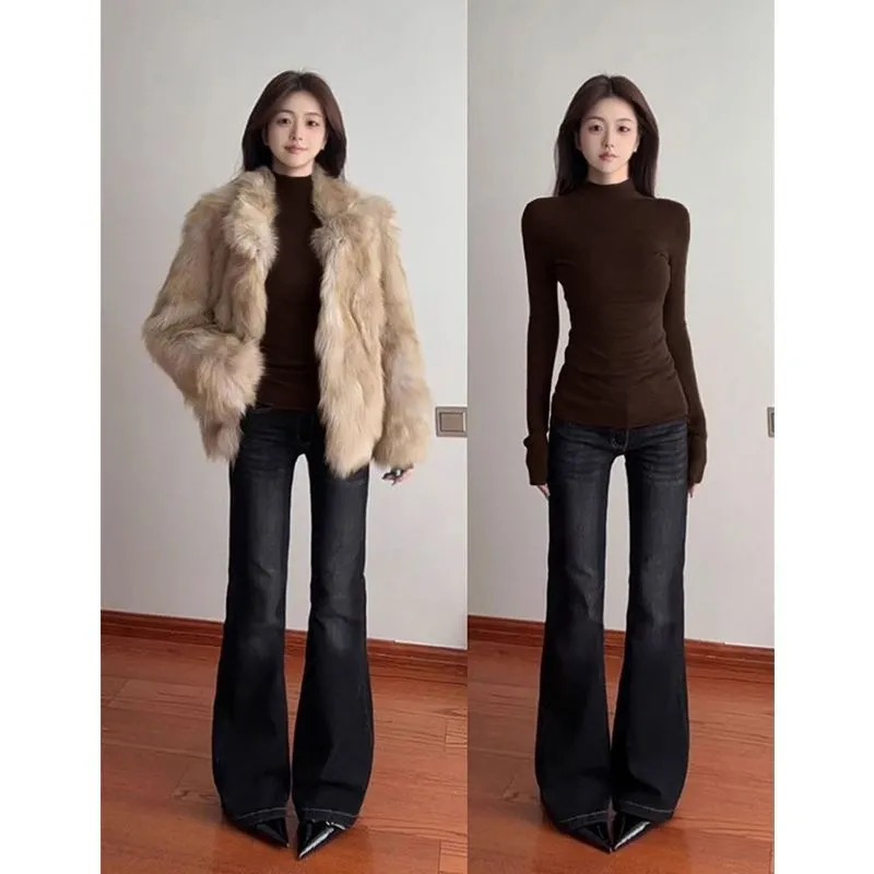 Women Slim Mock Neck Base Laye - Base Layer Top ulasan dan harga