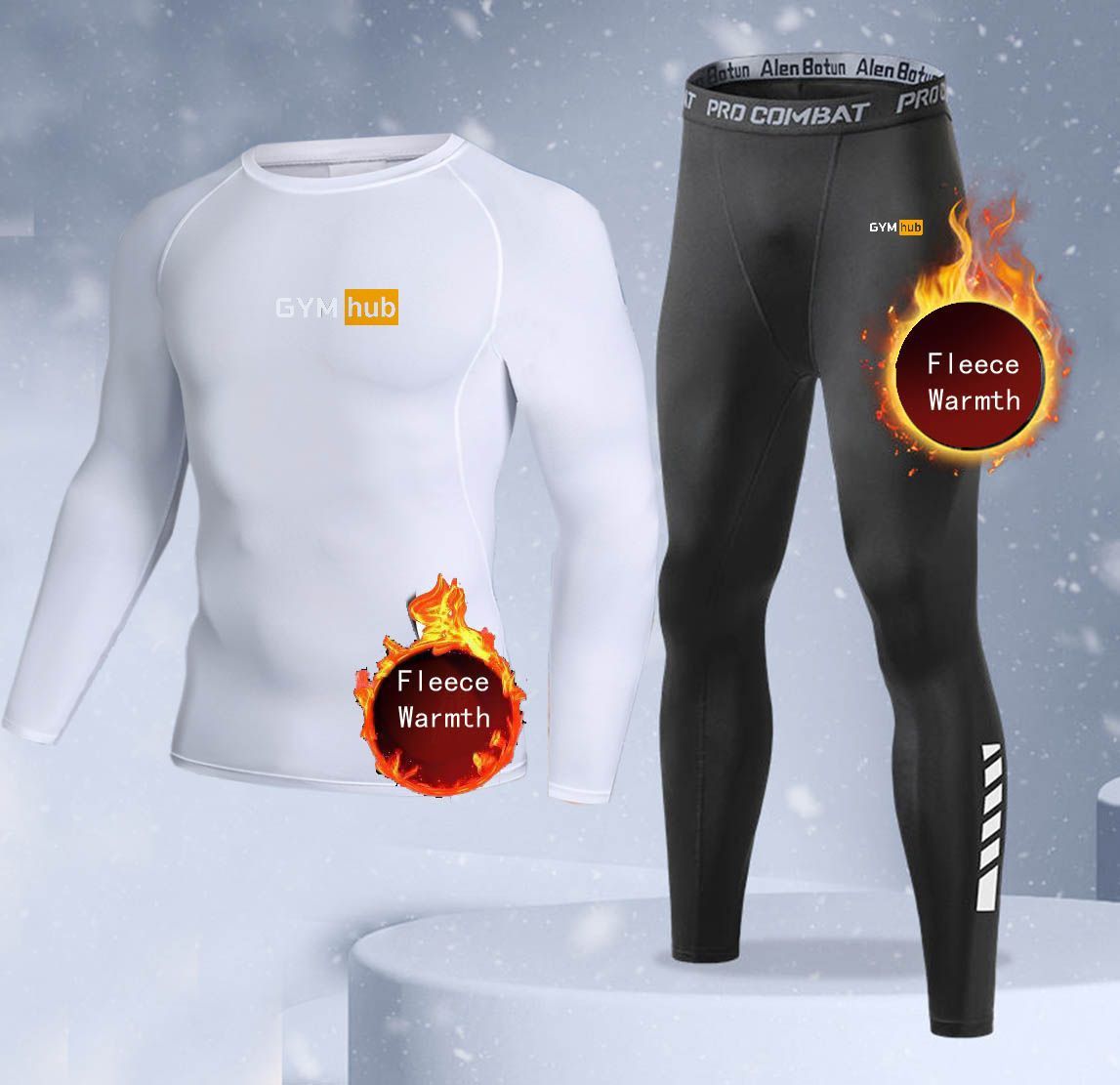 New 2-pieces Winter Warm Men U - Thermal Long John ulasan dan harga