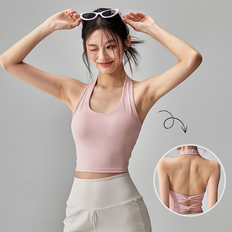 Women's Double Bowknot Halter  - Suspender Tank Top ulasan dan harga
