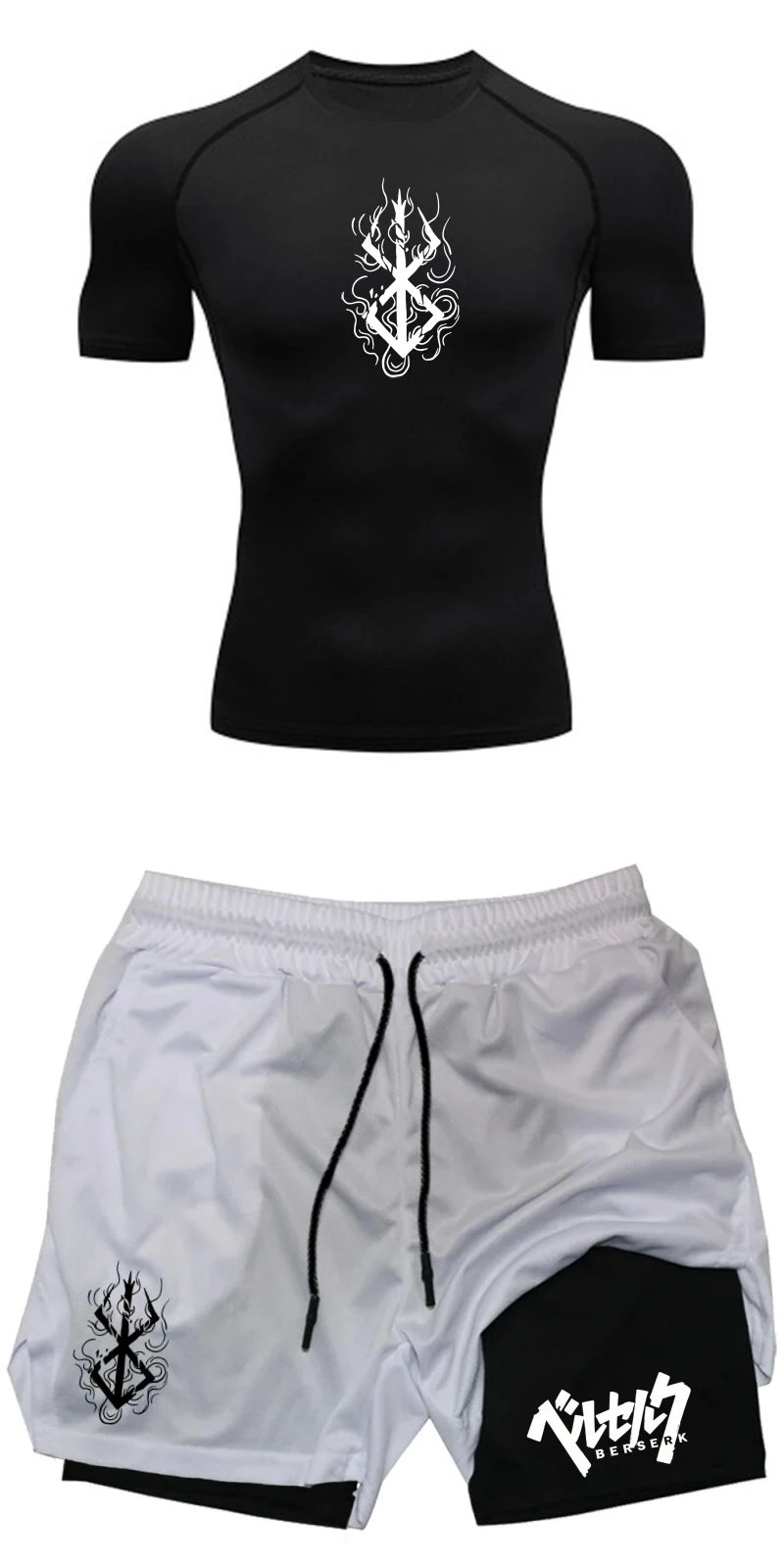 Men's Summer Gym Fitness Train - Compression Shorts Athletes ulasan dan harga