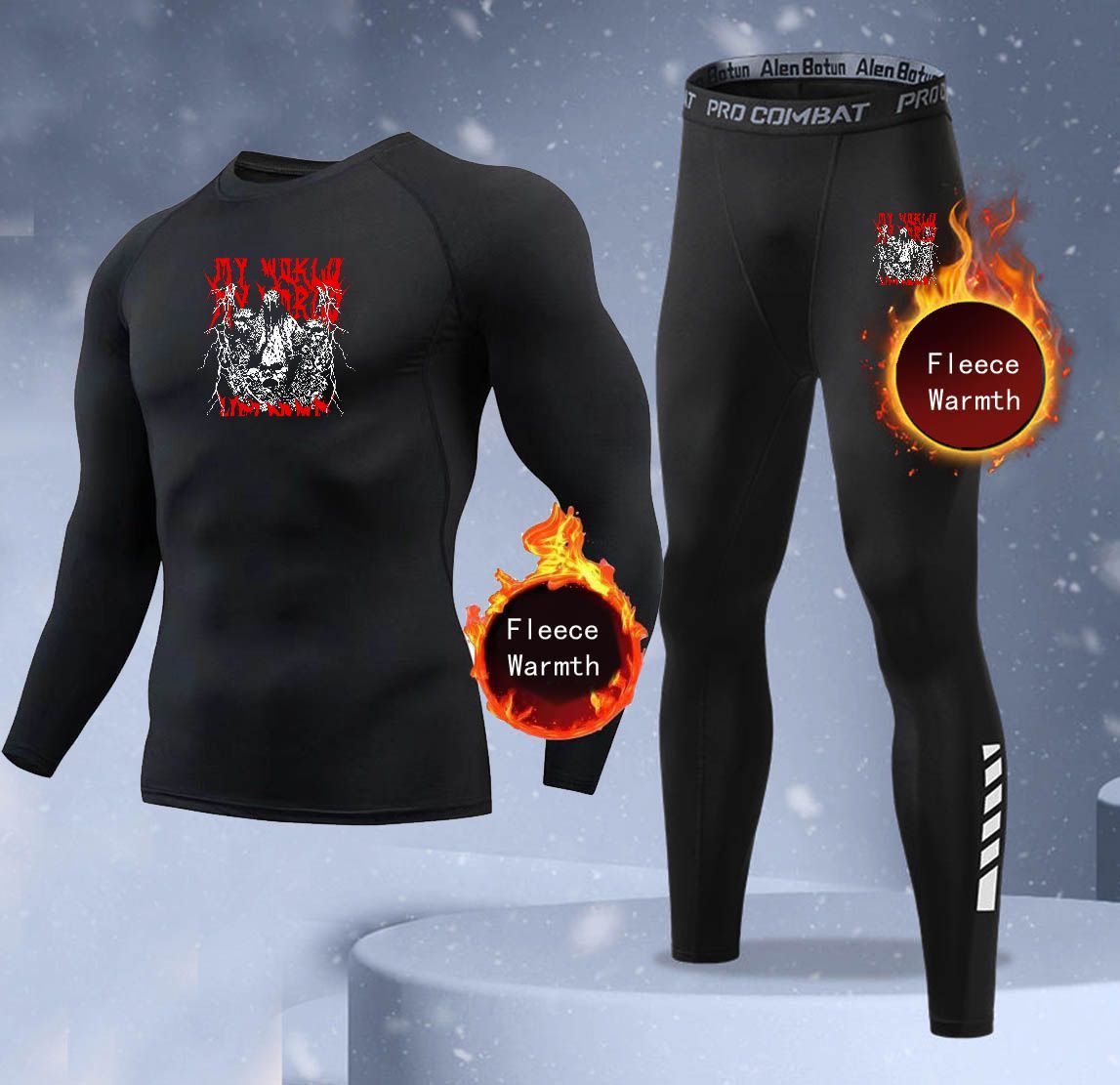 New 2-pieces Winter Warm Men U - Thermal Long John ulasan dan harga