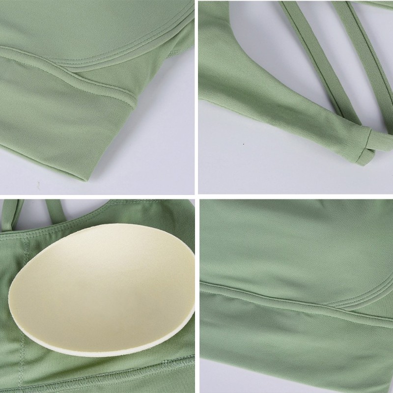 New Cross Back Nylon Yoga Top  - Quick Dry Underwear ulasan dan harga